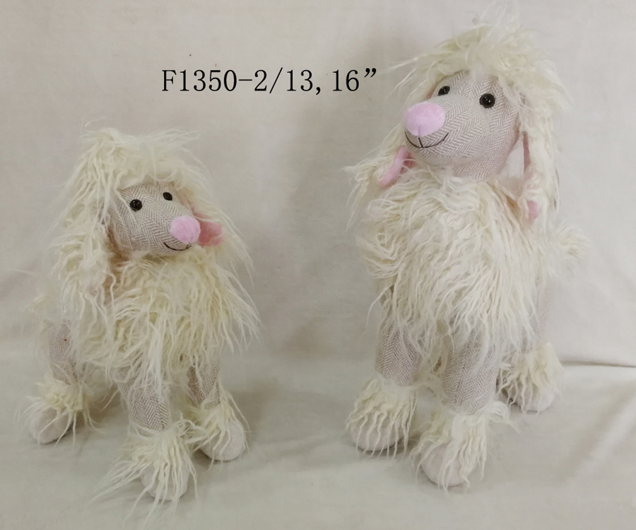 <font color='#0000FF'>China plush toy of cute grey dog</font>