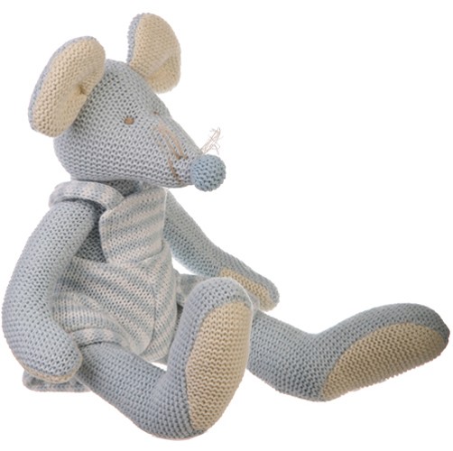 Chinese plush toy of blue mouse