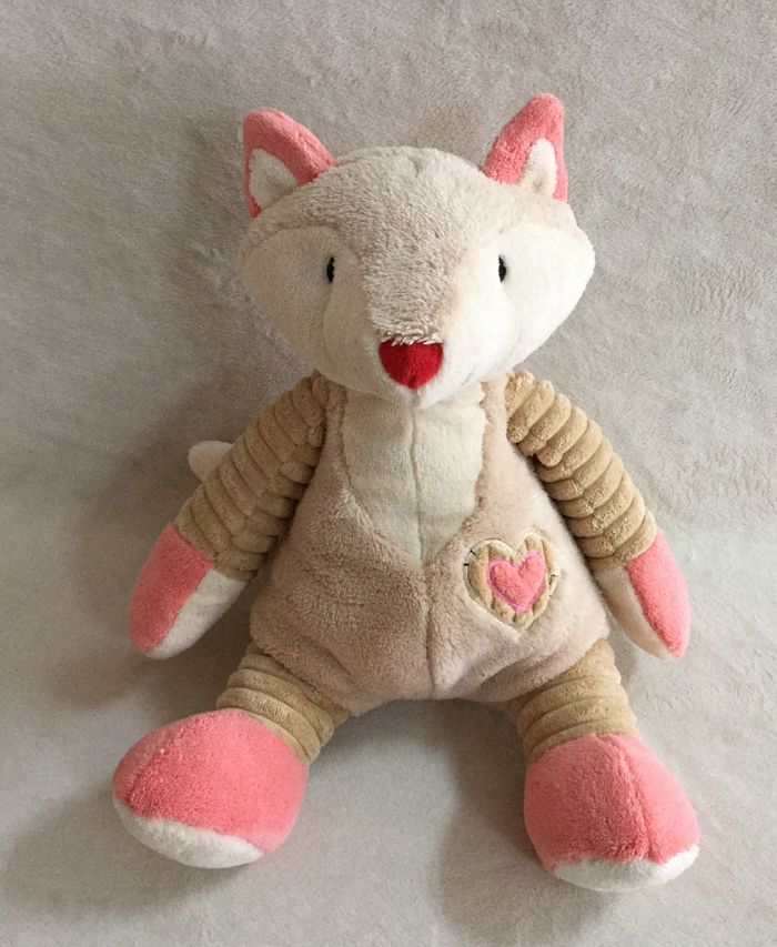 Chinese plush toy of beige fox